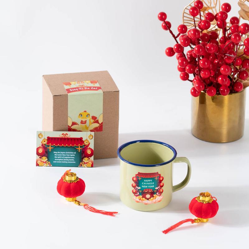 Hampers Imlek / Chinse New Year CNY/ Parcel Mug Enamel 4