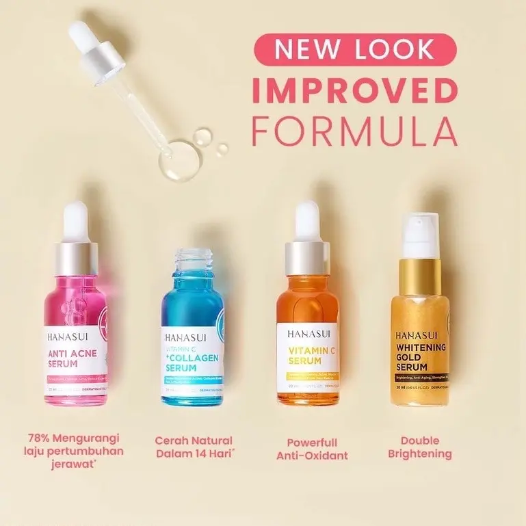 ￼HANASUI Power Serum Series | Whitening Gold ||  Vitamin C + Collagen || Anti acne