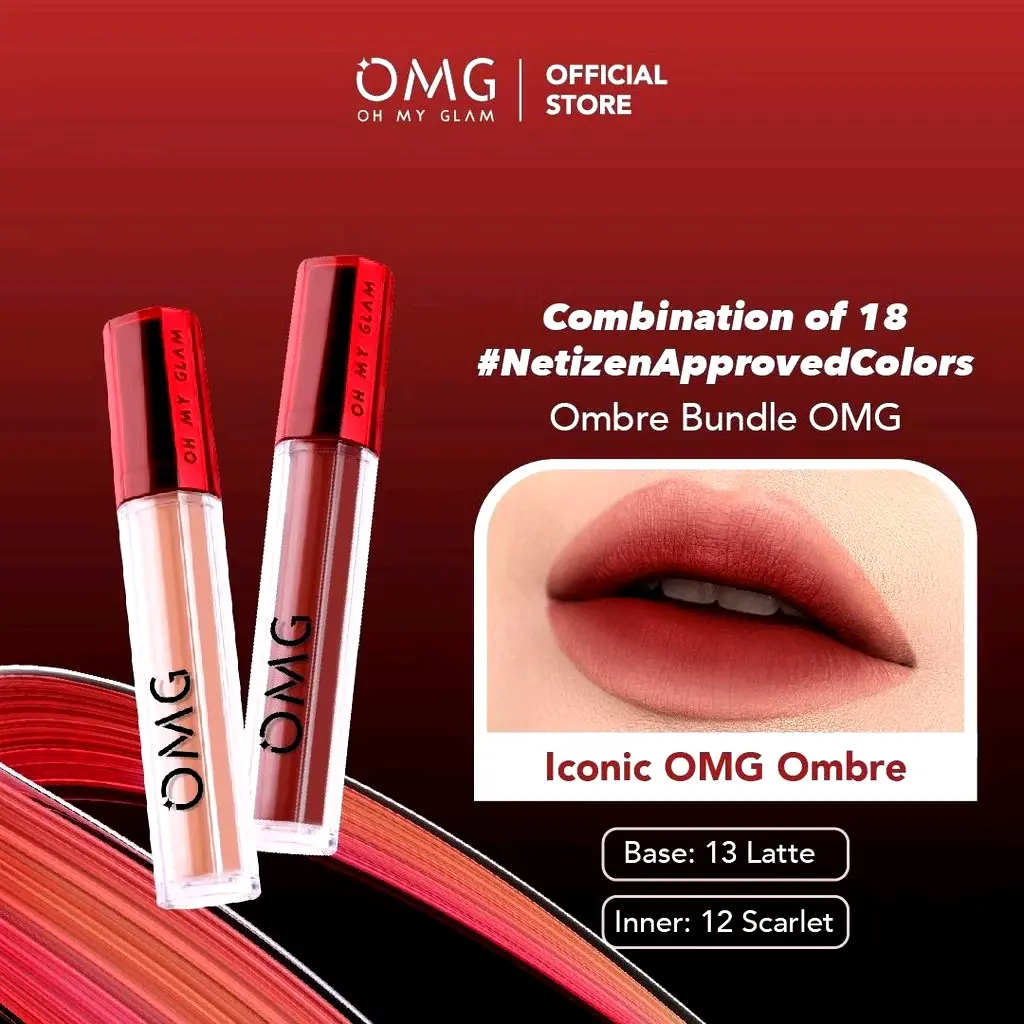 OMBRE OMG 13 & 12 LATTE SCARLET