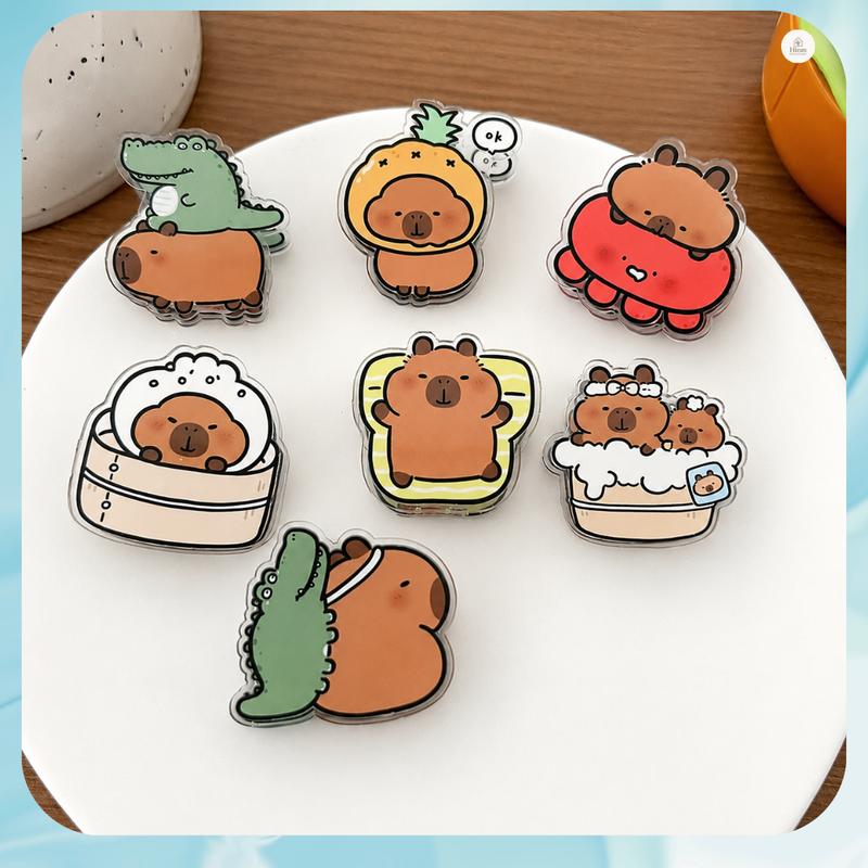 Kẹp giấy, Ghi Chú Hinm - Capybara dễ thương – Kẹp Túi, Kẹp Note, tài liệu, Snack