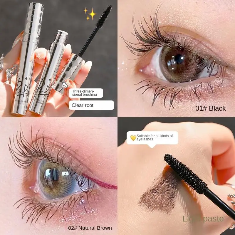 Mascara Làm Cong Dài, Không Thấm Nước, Chống Mồ Hôi, Chống Nhòe, Chống Bôi Trơn, Trang Điểm Màu Đen Và Nâu làm dài mi Cosmetic Nữ 1