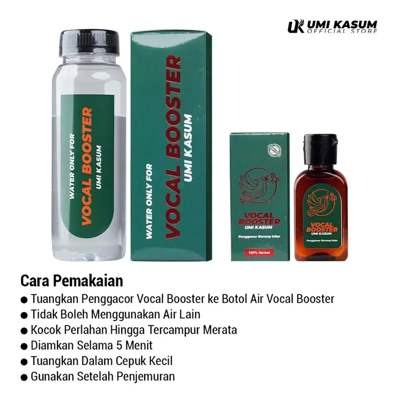 Vocal Booster Umi Kasum Minuman Burung Isian Multivitamin Penggacor Burung Masteran 3