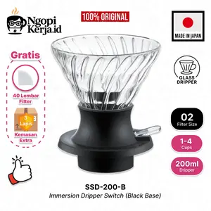 Hario Immersion Dripper SWITCH SSD-200B - 02 Hitam