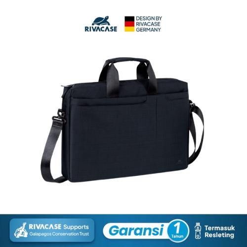 Gambar RIVACASE Waterproof  Messenger Biscayne Tas Selempang Laptop 15.6 inch/Macbook 16 inch - Black (8335) dari Rivacase.id Kota Administrasi Jakarta Pusat Tokopedia