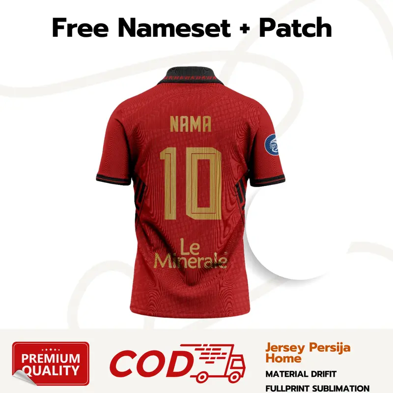 JERSEY PERSIJA Jakarta Home Musim 2024/2025 Printing Premium GRATIS PASANG NAMA dan NO PUNGGUNG dan PATCH LIGA 1 INDO | FUTSAL | OLAHRAGA RINGAN | SEPAKBOLA | SPORT PAKAIAN 2