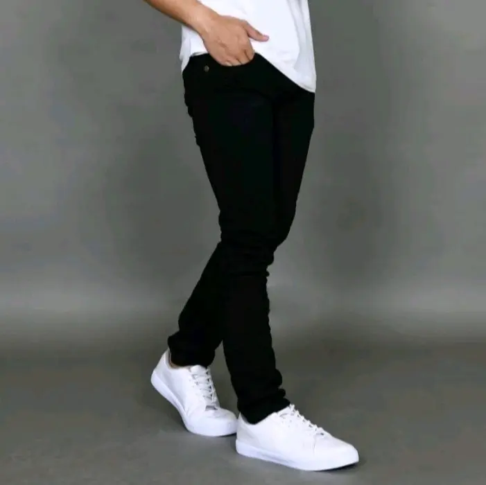 (TURUN HARGA) Celana Jeans Pria model Pensil Silim fit Celana Pensil Pria dewasa Celana Skinny Celana Jeans Pria Laki Laki Model Pensil Silimfit Denim 3