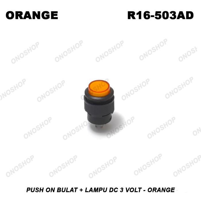 Gambar Push On Bulat + Lampu DC 3 Volt - dari Ono Shop Kota Administrasi Jakarta Barat 4 Tokopedia