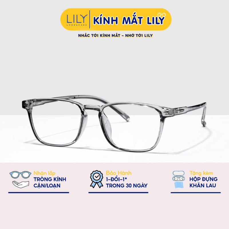 213 - Gọng kính mắt chữ nhật nam nữ LILYEYEWEAR chất liệu nhựa cao cấp chắc…
