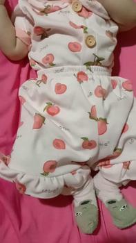 Product Review of Little Q - BIS Rampel Baju Bayi Pendek Kancing Depan Celana Pendek from Y**6 0