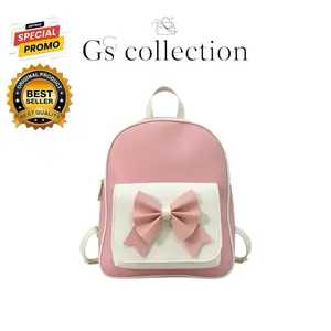 Tas Ransel Wanita ZEVANYA Mini Fashion Stylish - Tas Sekolah Wanita - Tas Gendong Pita Terbaru 2026