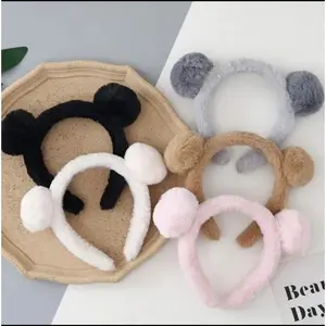 BANDO POMPOM BANDO BULU KOREA BANDANA BANDO TELINGA BERUANG