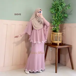 Nadine Set Rok Bordir by Risaniq - Setalan Rok Trendy dan Cantik - Atasan dan Bawahan Elegan Busui Ceruty