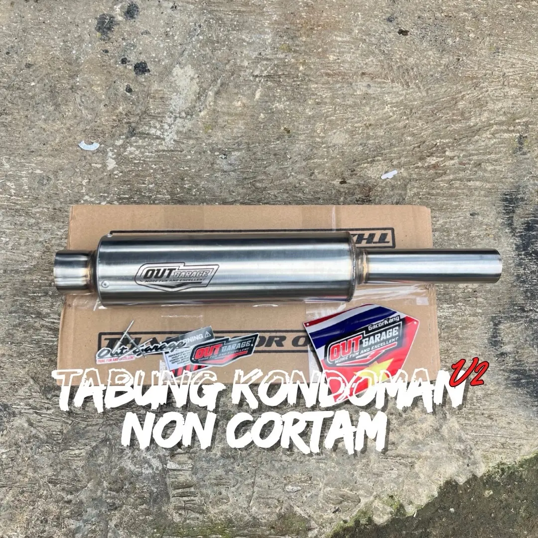 (REQ INLET TULIS DICATATAN) Tabung slincer bahan isian untuk knalpot kondoman non cortam by Out.Garage untuk all type matic universal