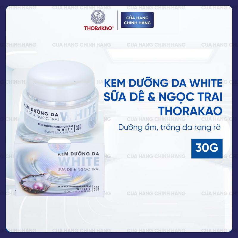 Kem Dưỡng Trắng Da Sữa Dê Ngọc Trai Thorakao 30G