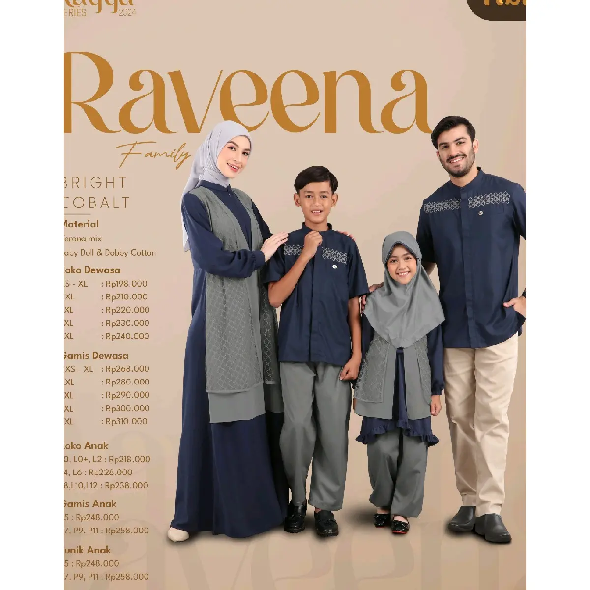 SARIMBIT NIBRAS RAYYA SERIES RAVENNA BRIGHT COBALT