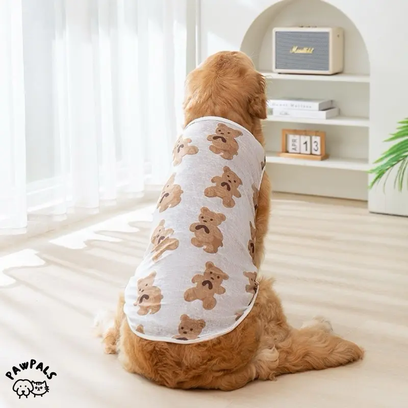 Teddy - Baju Anjing Besar Jumbo Jantan Big Dog Kucing Tank Top Teddy Bear Nyaman Lucu