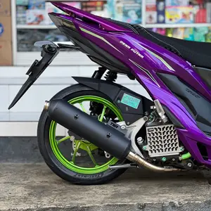 Knalpot Kondoman Matic Black Coating NON Tameng