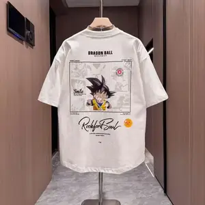 Cotton Men's T-shirt Short Sleeves Crew Neck Casual Summer Trend Printed Matching Tops