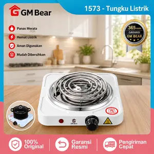 GM Bear Multifungsi Kompor Listrik Mini Satu Tungku 1573 - Electric Stove Portable Putih 5 Mode Pengaturan Suhu
