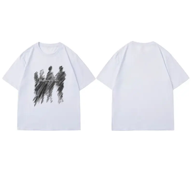 【100% Katun 20s】Silvermarkprint A529 Scrawlr American Street Prints T-shirt Atasan Kaos Baju Wanita Korean Style Hitam Dewasa Distro Lengan Pendek Keren Premium Oversize Unisex 5