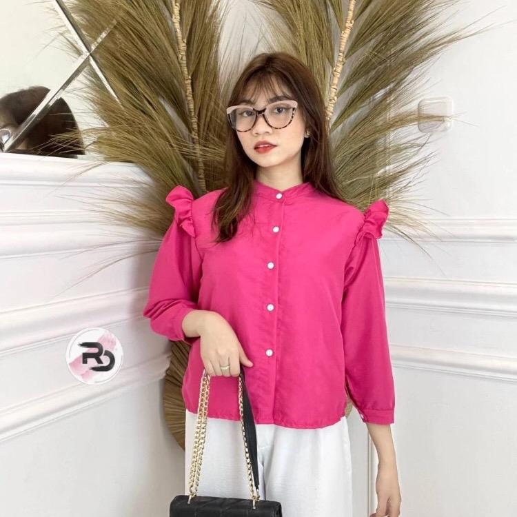 Mini Ruffle / fuschia / claire top / hara ruffle / ARA BLOUSE/ YURIM BLOUSE 7