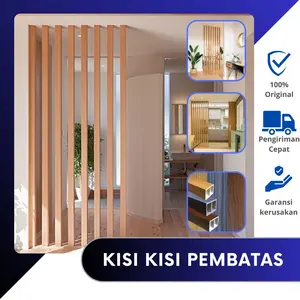 ( ISI 2 BTG ) KISI KISI PEMBATAS RUANGAN TINGGI 2,9 METER & 1,45 METER / SEKAT RUANGAN / SEKAT RUANGAN MOTIF KAYU