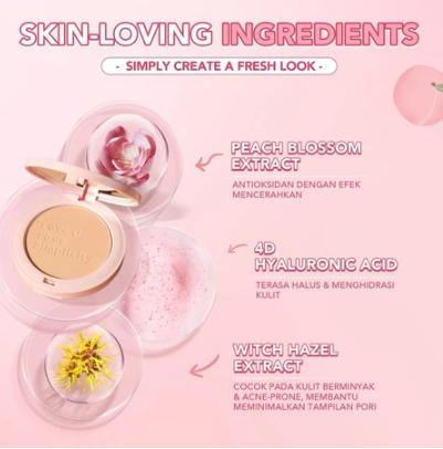 {PRETTY} YOU Simplicity Flawless Compact Powder | Bedak Padat | Natural Makeup Tahan Lama | Sebum Control 0