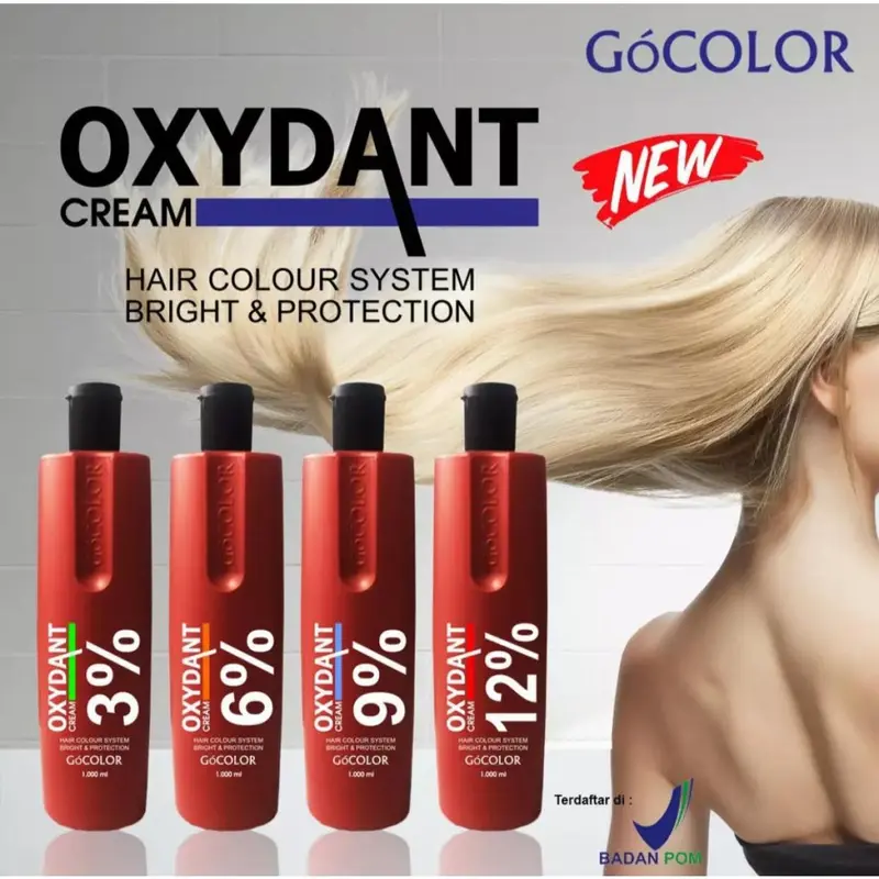 Go Street oxydant developer cream1Kg - campuran warna bleaching rambut 1