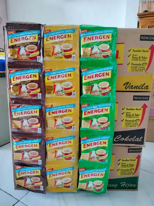 3 Renteng / 30 Pcs Energen Sereal dan Susu 0