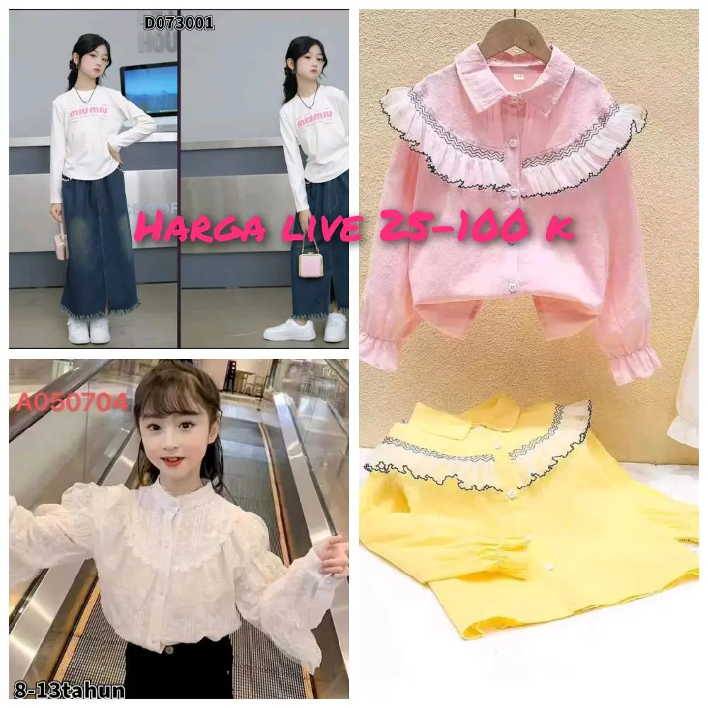 KODE SALE TULIP BAJU ANAK IMPORT 30-100