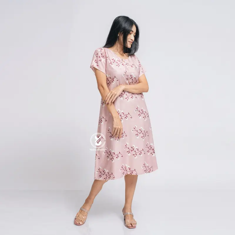 Daster Payung Panjang Selutut Motif Busui Bumil Daster Dewasa Pendek Nyaman Santai Tidur Katun Rayon Lembut Nyaman YashCollection 3