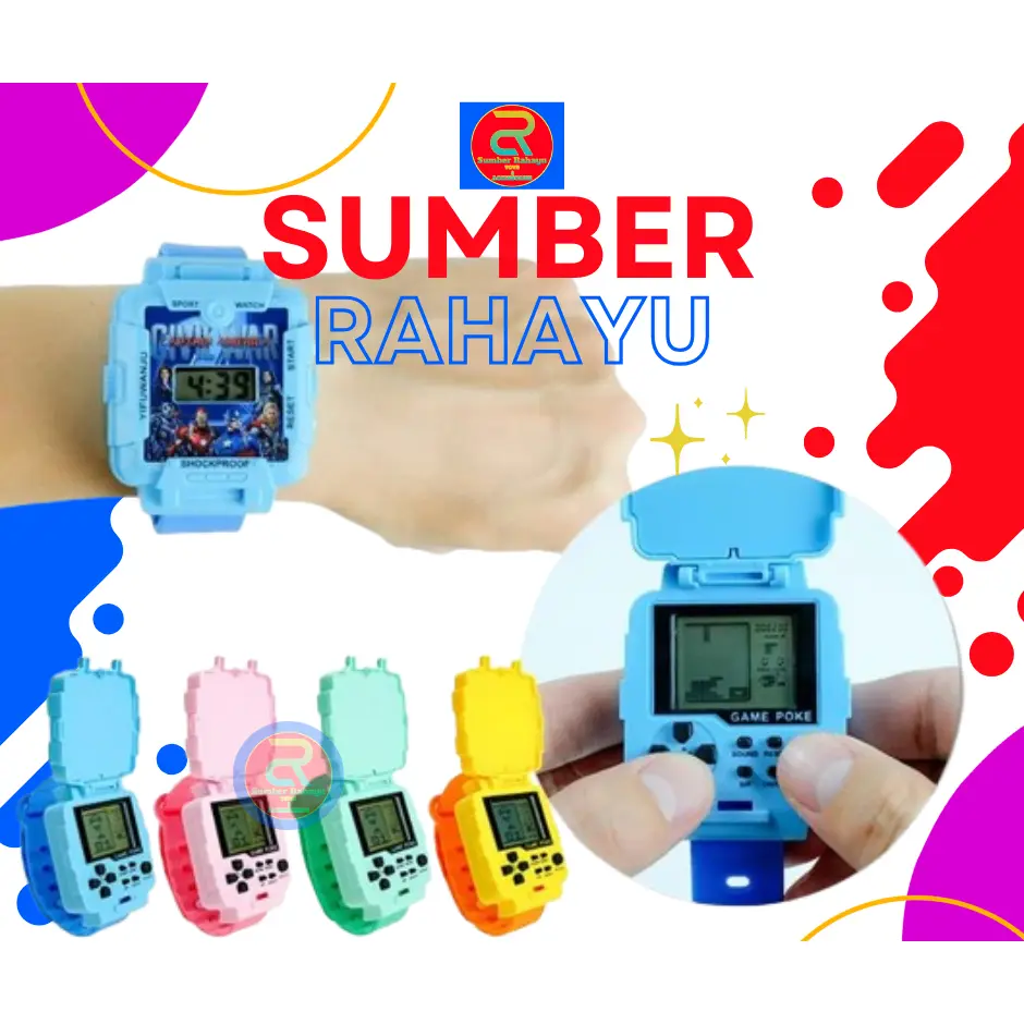 JAM TANGAN ANAK GAME TETRIS JAM TANGAN DENGAN JIMBOT TERMURAH