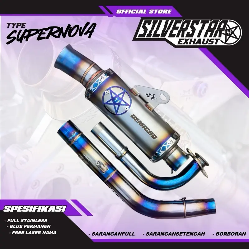 Knalpot Silverstar Supernova Blue