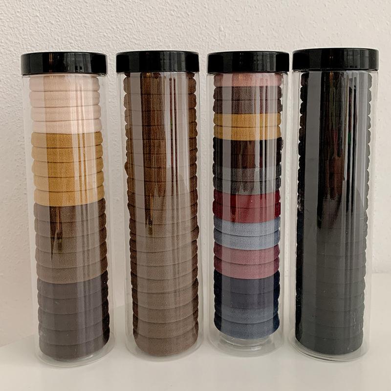  Băng Đô Cài Tóc Dạng Hũ SS24 20 Miếng Dây Cao Su Đơn Giản Dây Buộc Tóc Nhồi Bông Phụ Kiện Cài Tóc Tóc Đuôi Ngựa Cao Dành Cho Nữ Hoa Chun 