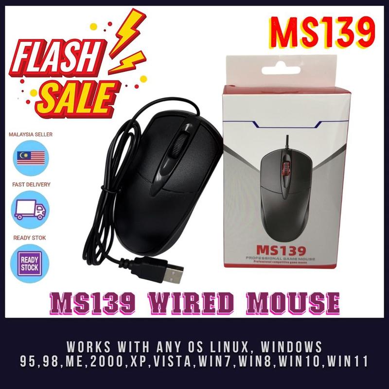 (NEW/BARU) BAJET WIRED MOUSE (MS139) USB Optical Mouse - TikTok Shop ...