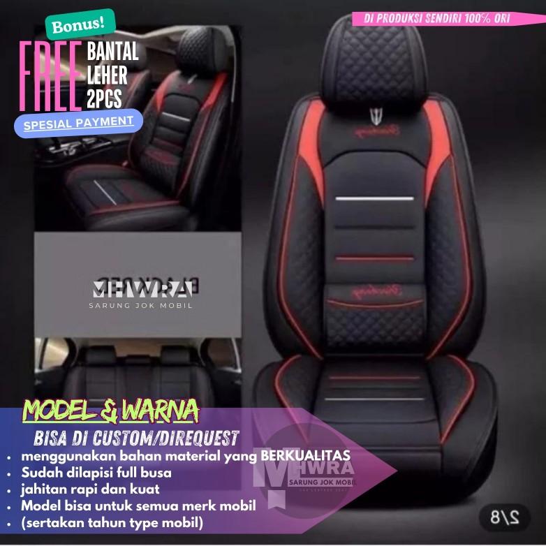 Product Introduction of Sarung jok mobil calya sigra full 3 baris bahan kulit sintetis Astra grade A (harga standar) toyota daihatsu CALYA SIGRA Car COD bayar ditempat 33