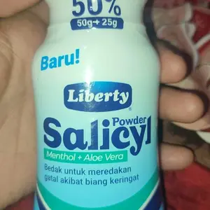 Liberty Bedak Salicyl 50 + 25 gram isi 1 Pcs - Bedak Gatal Biang Keringat / Powder Tubuh