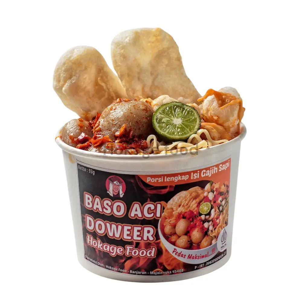 No.1 terlaris baso aci sambal seblak paper bowl praktis - Shop
