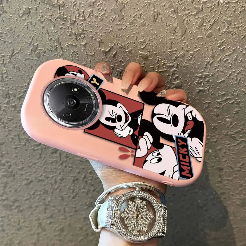 Untuk Xiaomi Redmi A3 Casing dengan Gaya Kawaii casing Cincin pelindung kamera logam Casing Pelindung Casing Feminim Casing Anti Gores A3x Casing dengan gambar Casing Motif Kartun Casing Lembut Casing Silikon 4