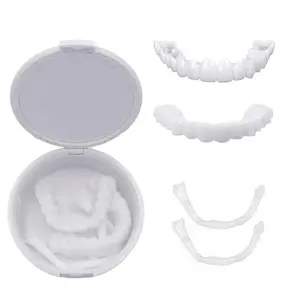 Kuat Di Pakai Makan 1 Set Gigi ₚₐₗₛᵤ ᵢₙₛₜₐₙ Atas Bawah ₚₑₙᵤₜᵤₚ ₒₘₚₒₙg Lepas Pasang ₛₙₐₚ ₒₙ ₛₘᵢₗₑ ₒᵣᵢgᵢₙₐₗ Pasta Gigi