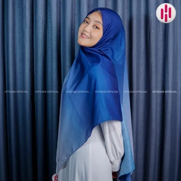Pashmina 2 Warna Gradasi Voal 2 in 1 Double Warna Daily Gradient 5