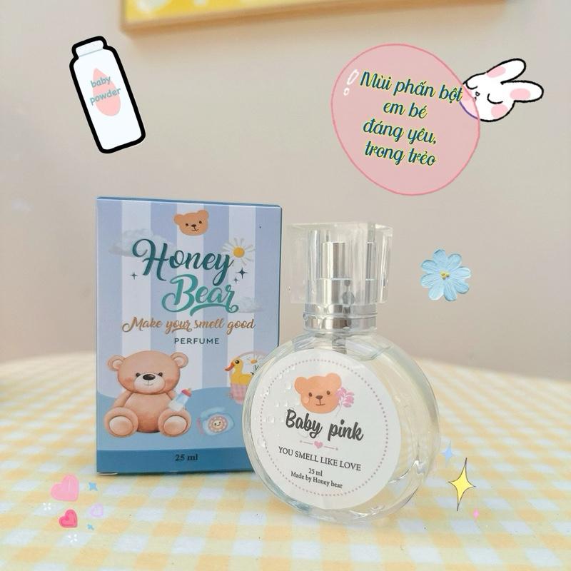 Mua 1 tặng 1vial 5ml Nước hoa Honeybear mùi phấn em bé ngọt ngào đáng yêu chai 25ml