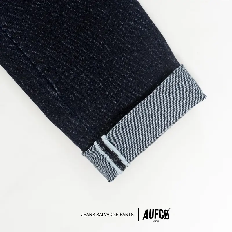 AUFCO |  LONG PANTS | JEANS | DENIM | SLIM STRAIGHT | SALVADGE | BLUE GARMENT 1