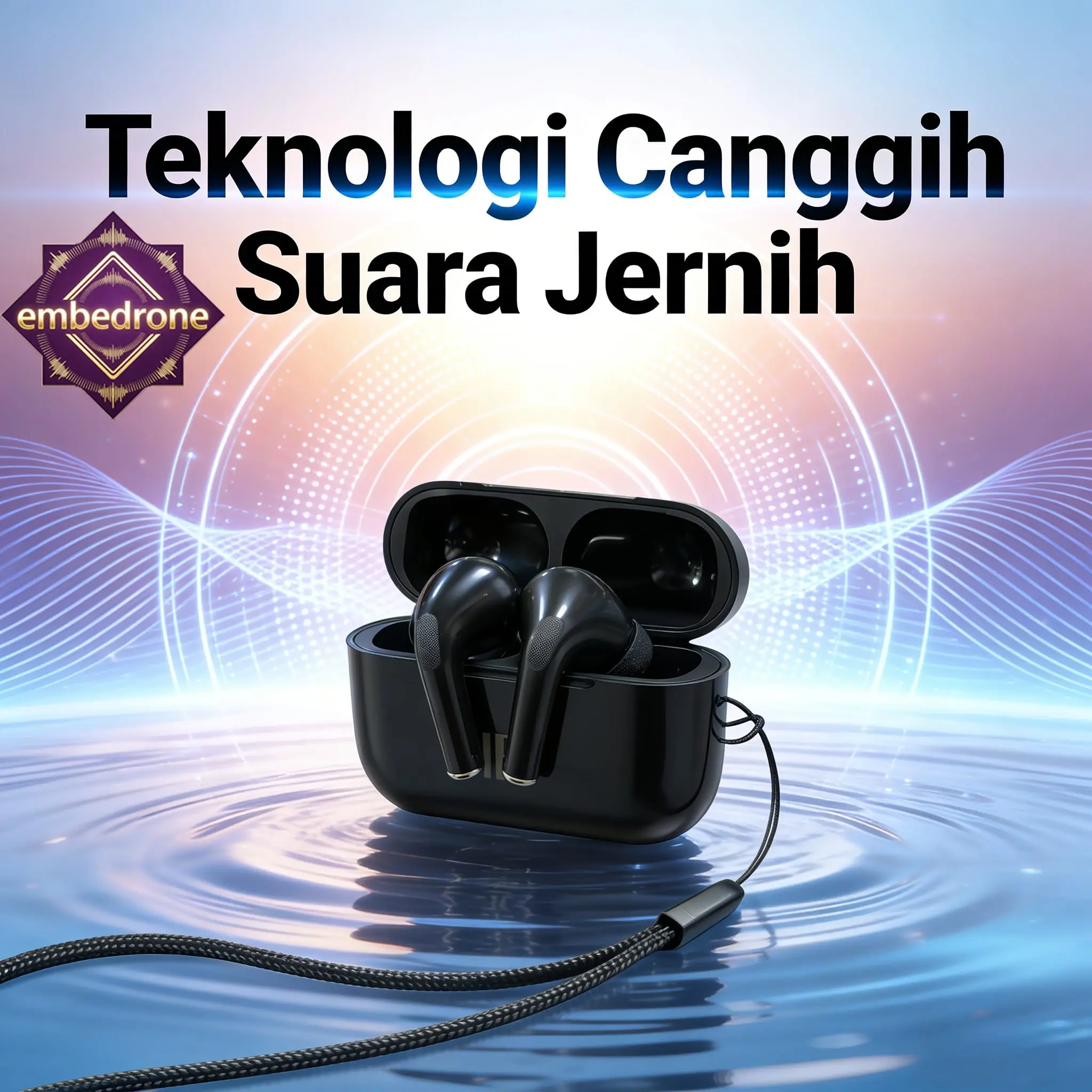 Dual Decoder Suara Jernih Delay 0.08ms Hitam