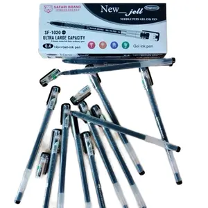 (12pcs) BOLPEN GEL APEL MURAH SF -1020 tinta warna hitam stationery / Bolpen Apel Viral