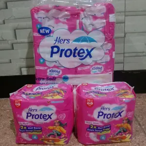1 Tas Hers Protex Pink isi 6pack non wing 23cm