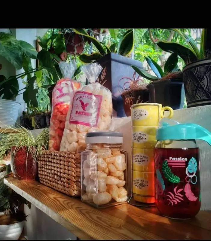 2 BALL 400gr KERUPUK RAMBAK KULIT SAPI, VARIAN RASA , BISA COD- SNACK Asin Pedas Camilan Food Rumput Makanan Cemilan Keripik 3