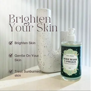 FOR VENUS Sabun Mandi Cair Rose dan Camellia Oil bunga Menutrisikan Kulit dan Melembabkan Kulit 400ml