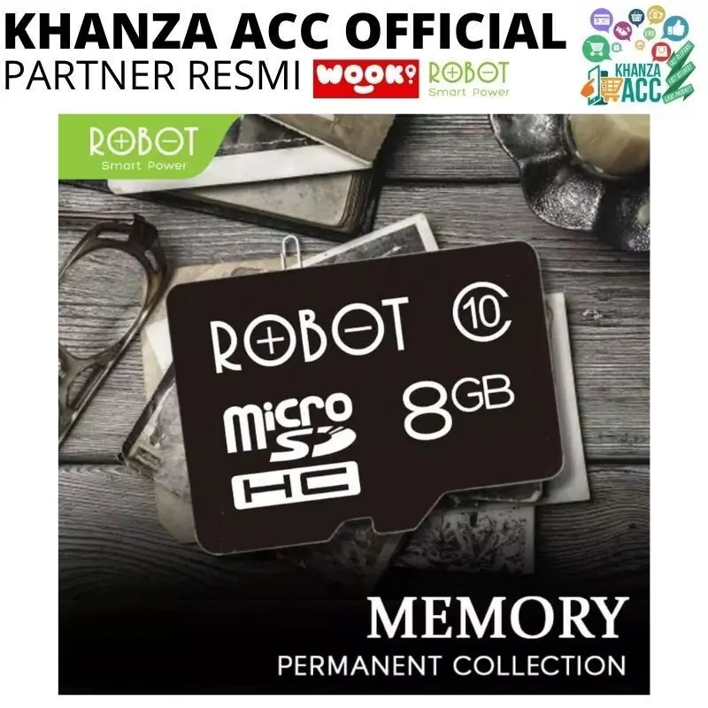 Robot Kartu Memori HP Micro SD 8GB Class 10 Memory Card Original Bergaransi Resmi 3