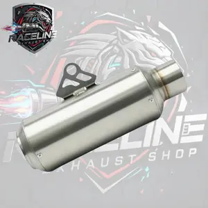 Knalpot GP1 Polos Tanpa Merk Panjang 20cm Inlet 50 Slincer Only